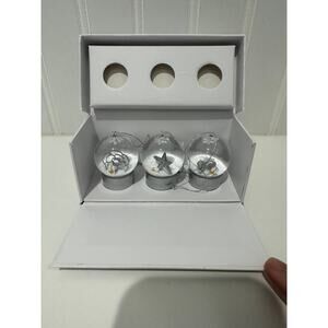 Chanel “Celebration” Mini Snow Globe Ornaments (Set of 3)
